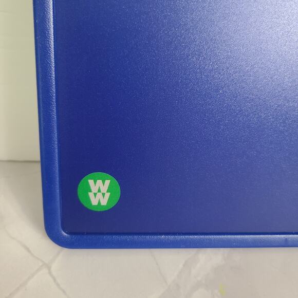 Weight Watchers Cutting Board Blue Hard Surface Not Flexible Vintage - Picture 3 of 12